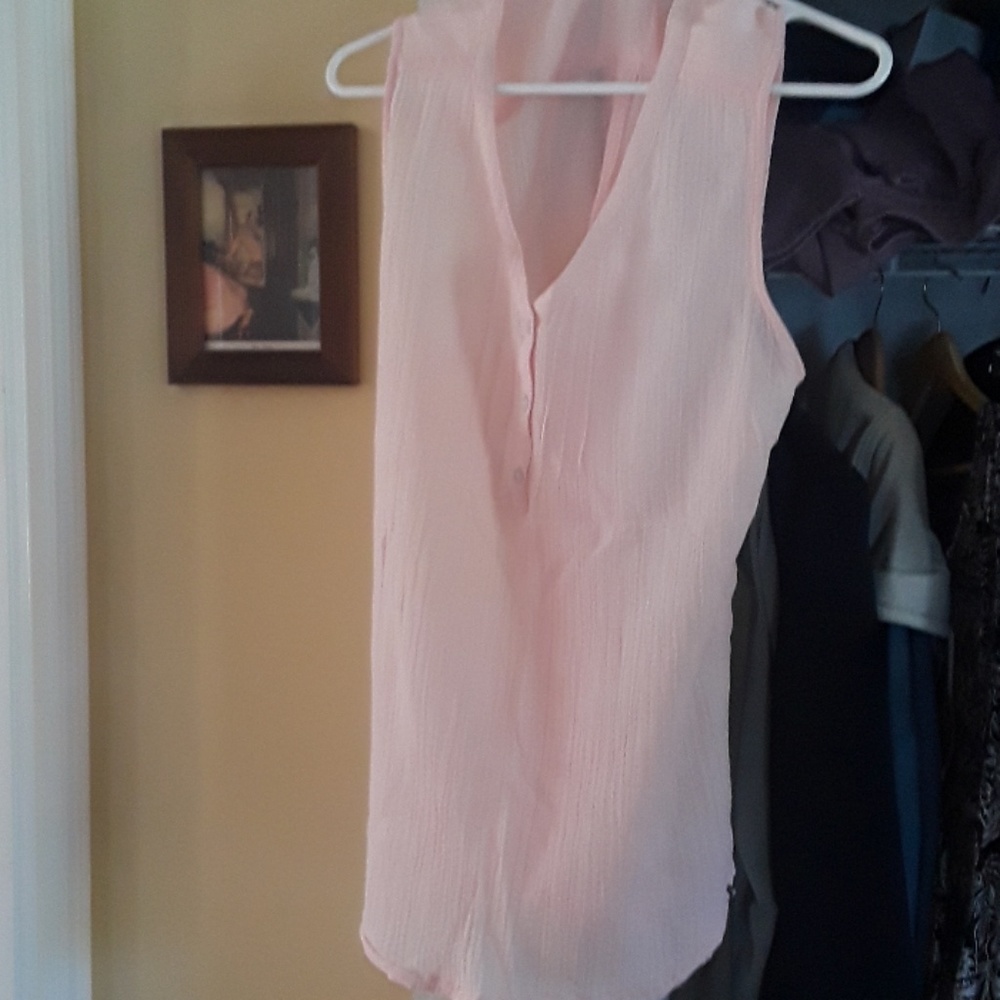 Eddie Bauer pink sleeveless top size L